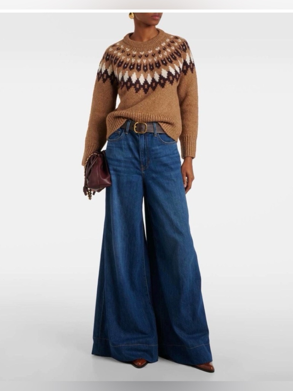 Veronica Beard Anne Fair Isle alpaca-blend sweater